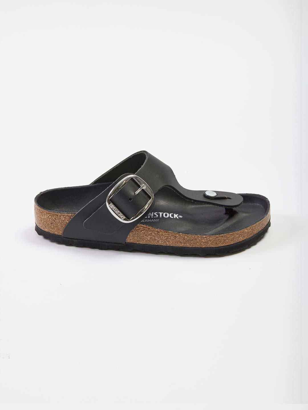 Gizeh Big Buckle Sandals - Black