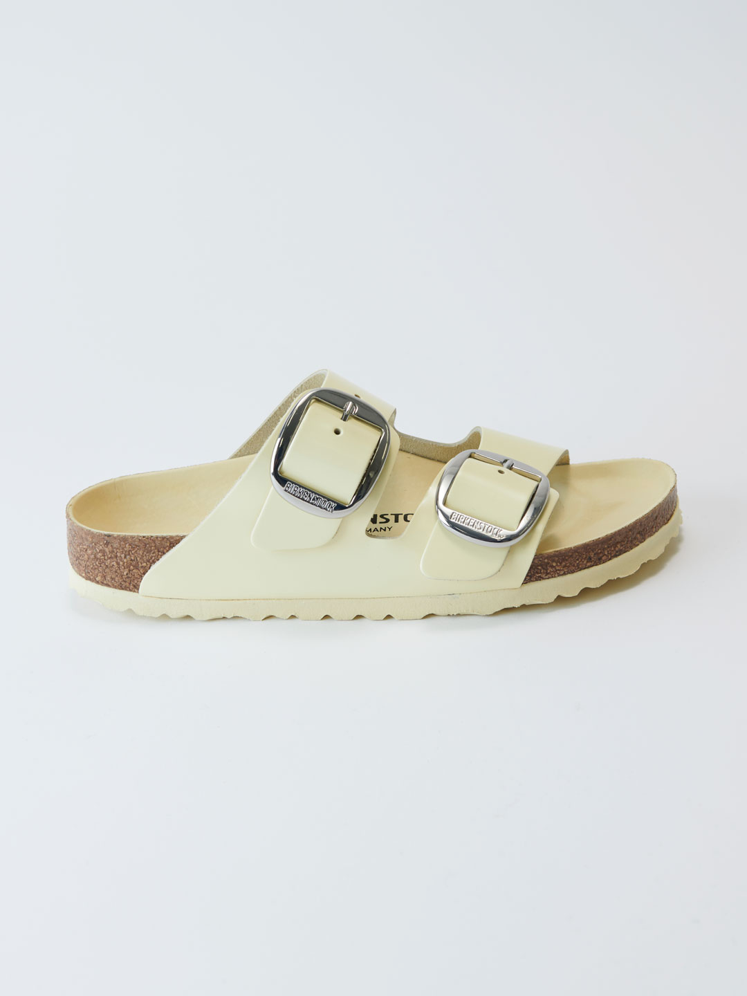 Arizona Big Buckle High Shine Sandals - Light Yellow