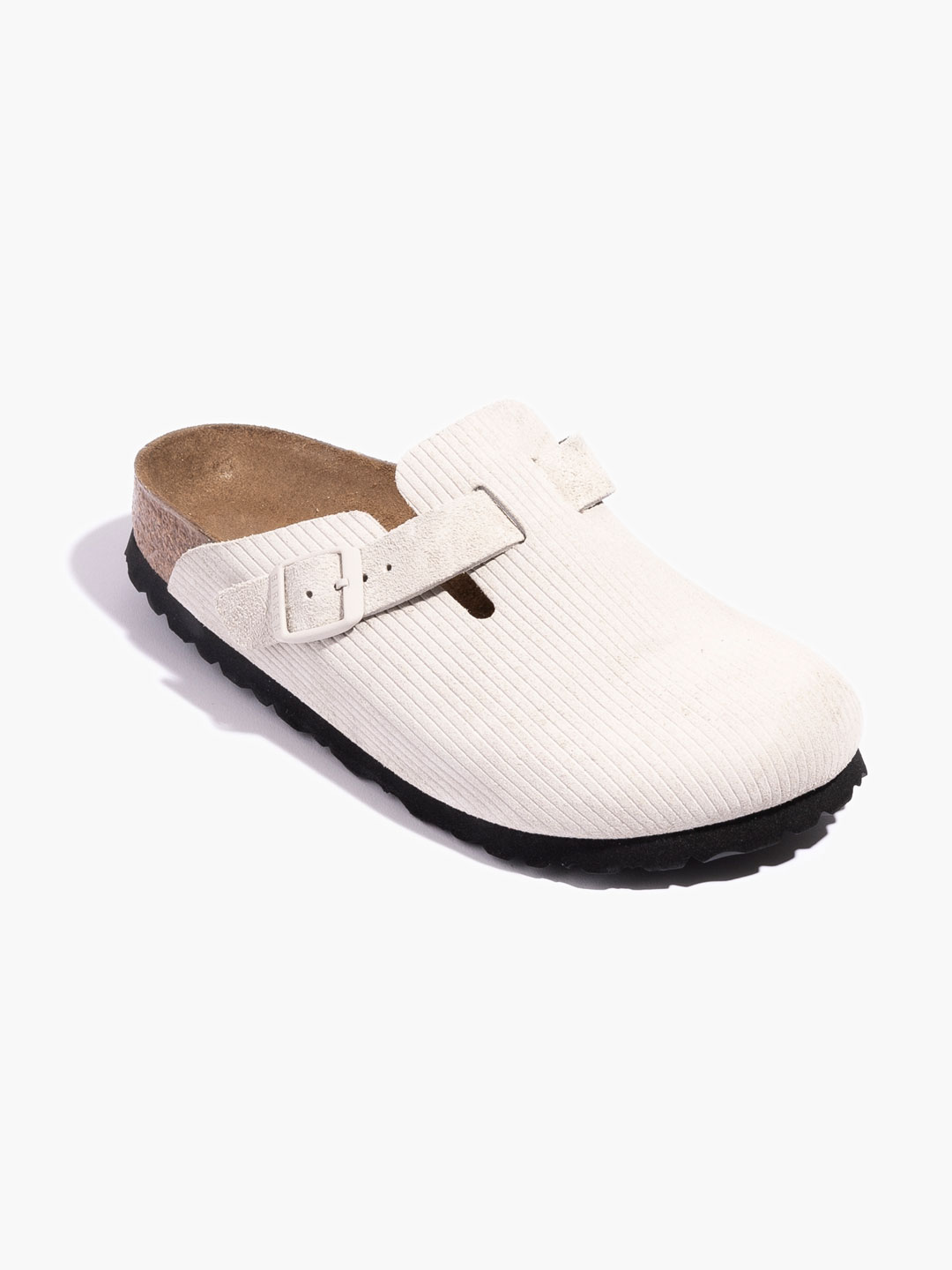 Boston Corduroy Sandals - White