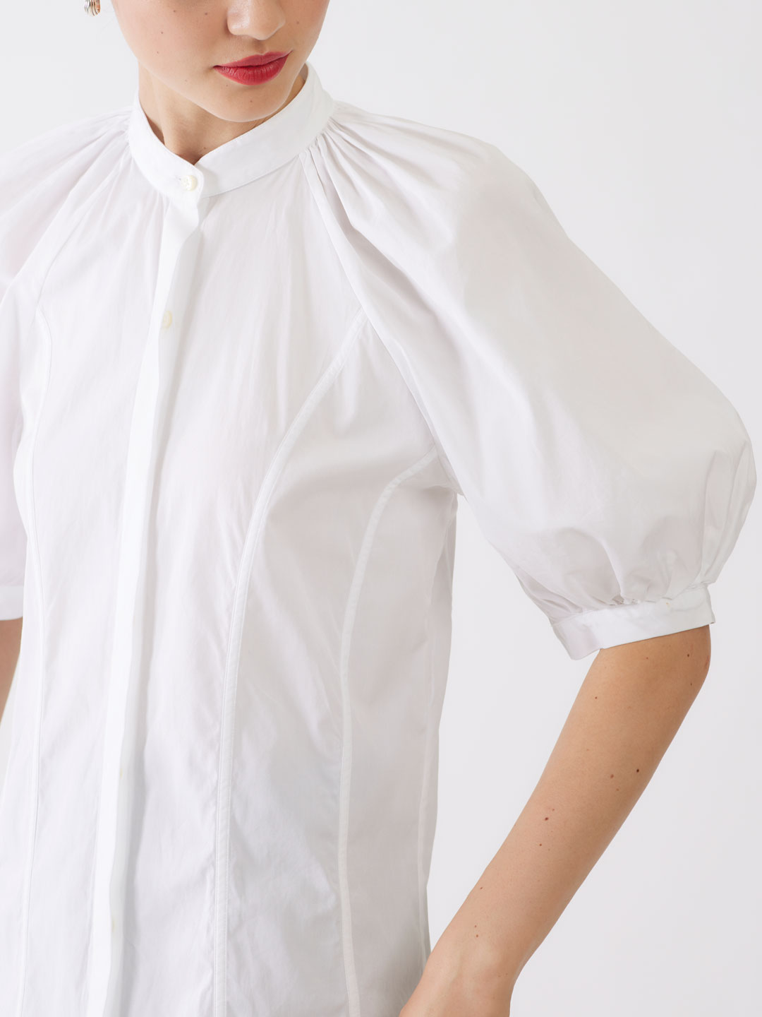 DULCINEE Puff Sleeves Shirt - White