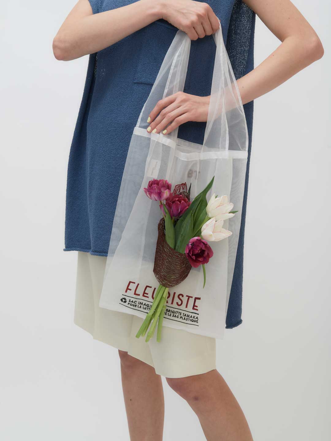 Sac Fleuriste Panier Bag - White