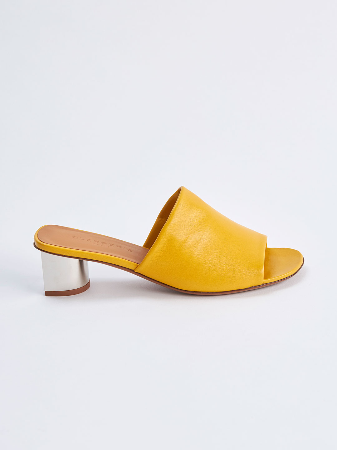 LEA4 Middle Heel Mules - Yellow