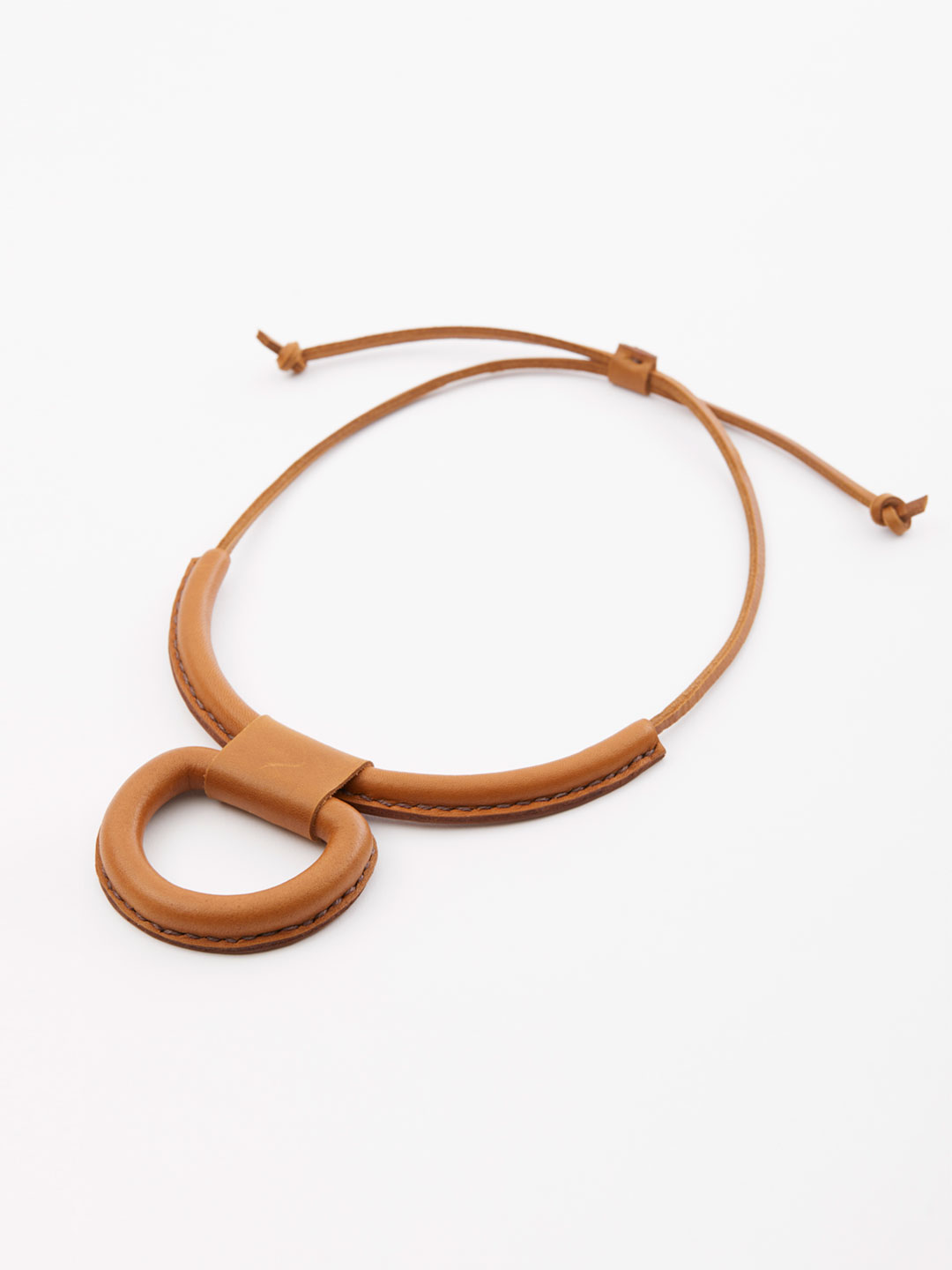 Union Necklace - Saddle Brown