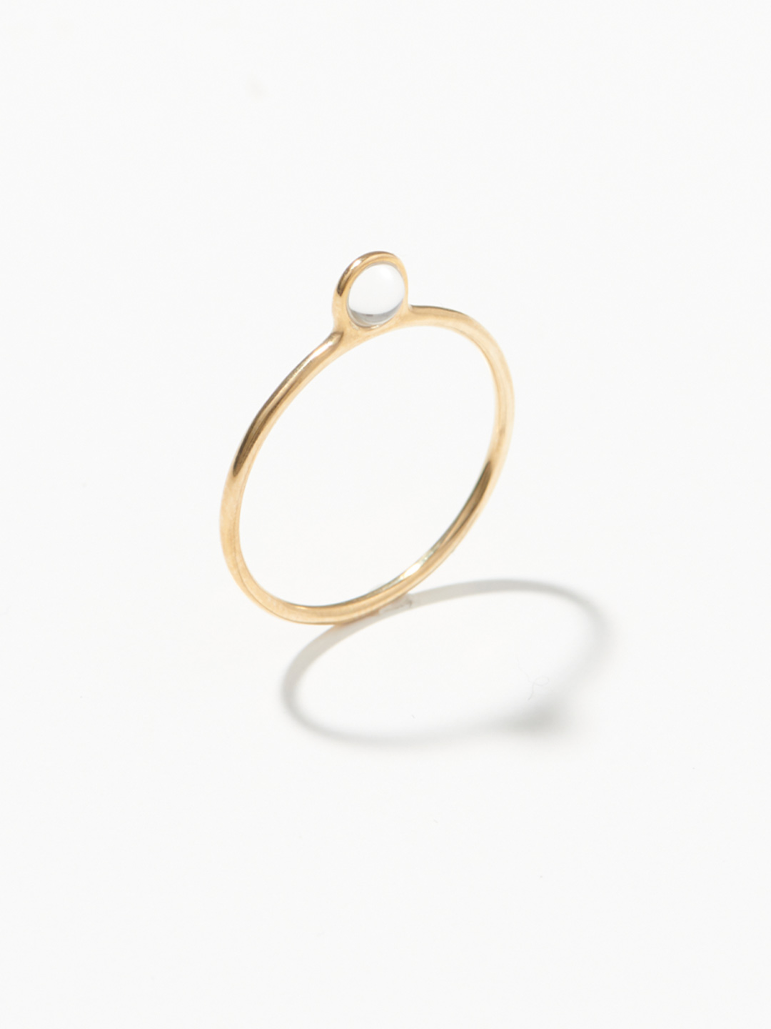 Small Solar Ring - Yellow Gold