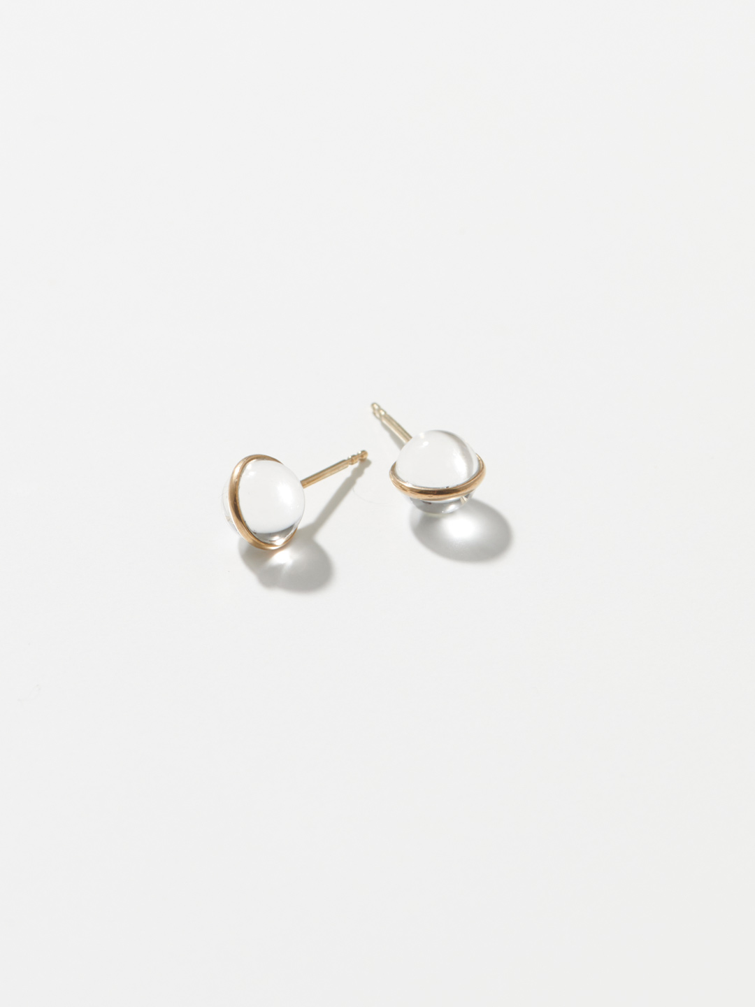 Glory Studs Pierced Earrings - Yellow Gold