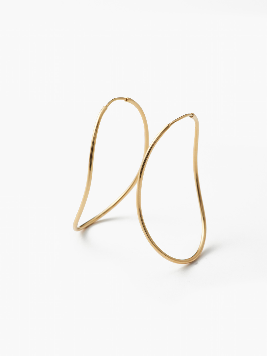 Contour Pierced Earring - Gold