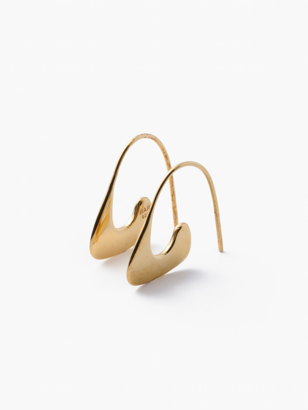 Curb Pierced Earrings - Gold