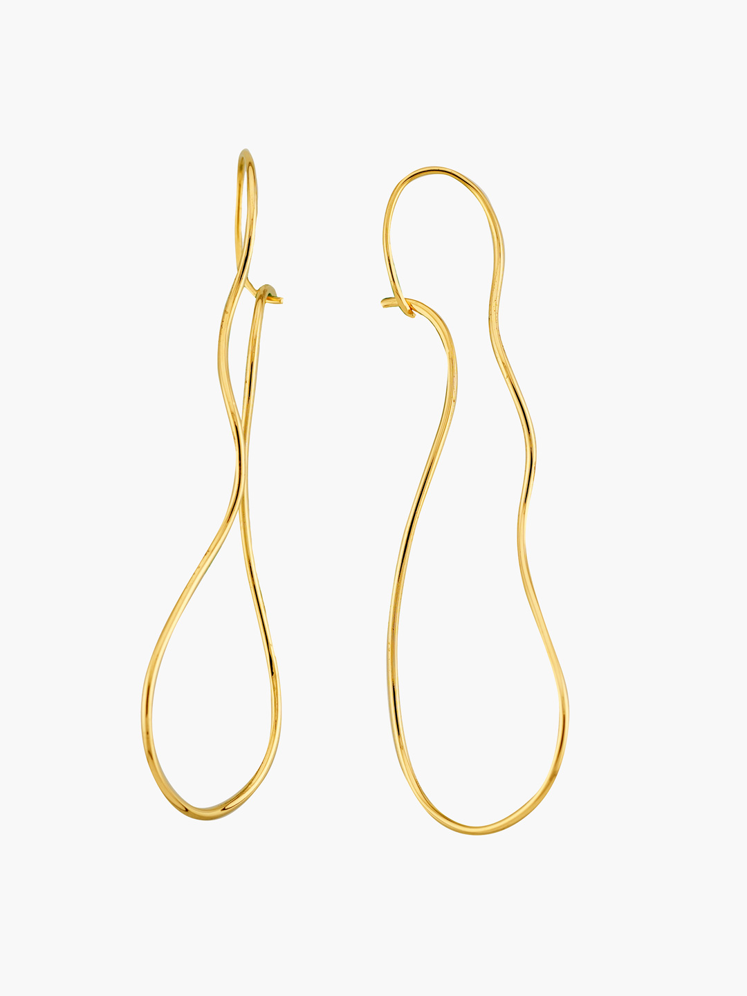 Large Harmony Pierced Earrings - Gold