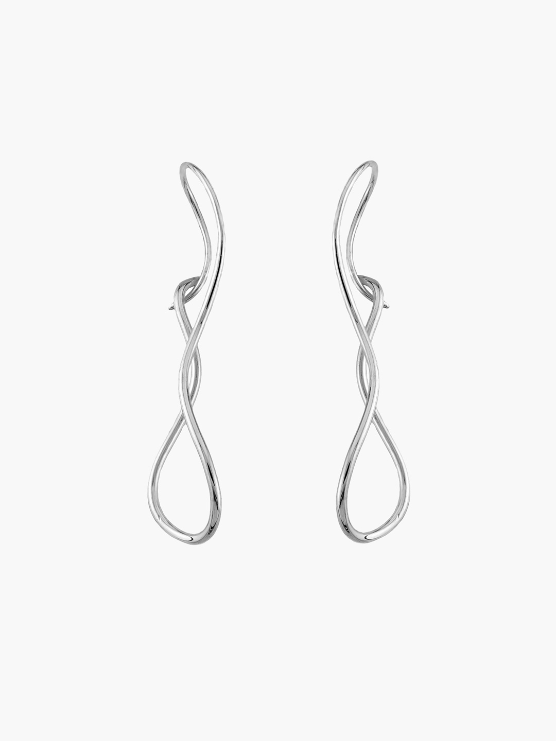 Small Harmony Pierced Earrings - Silver