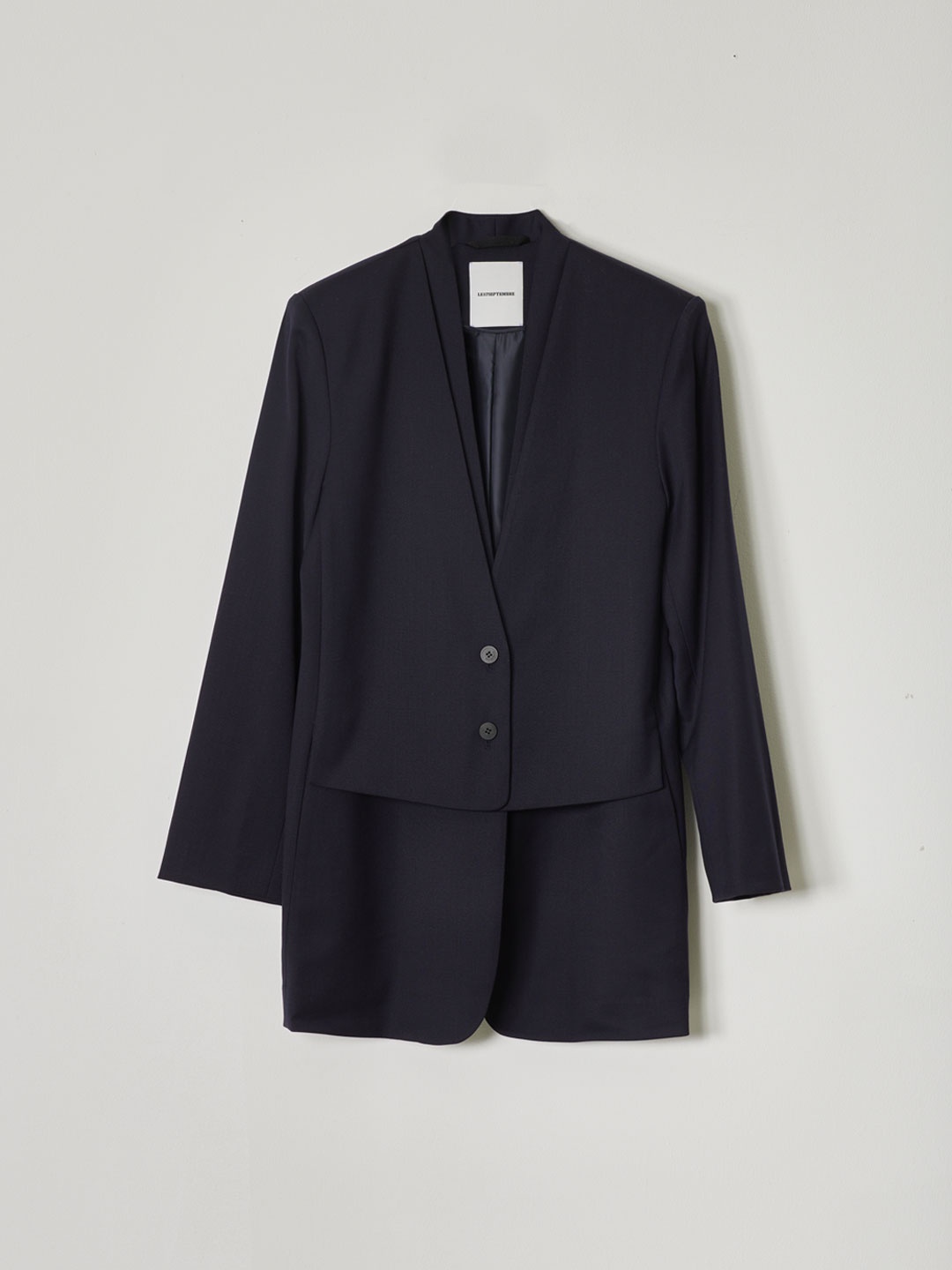 Double Layered Jacket - Navy