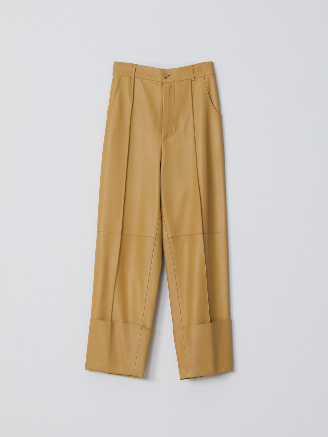 WENDERS / Leather Trousers - Mustard