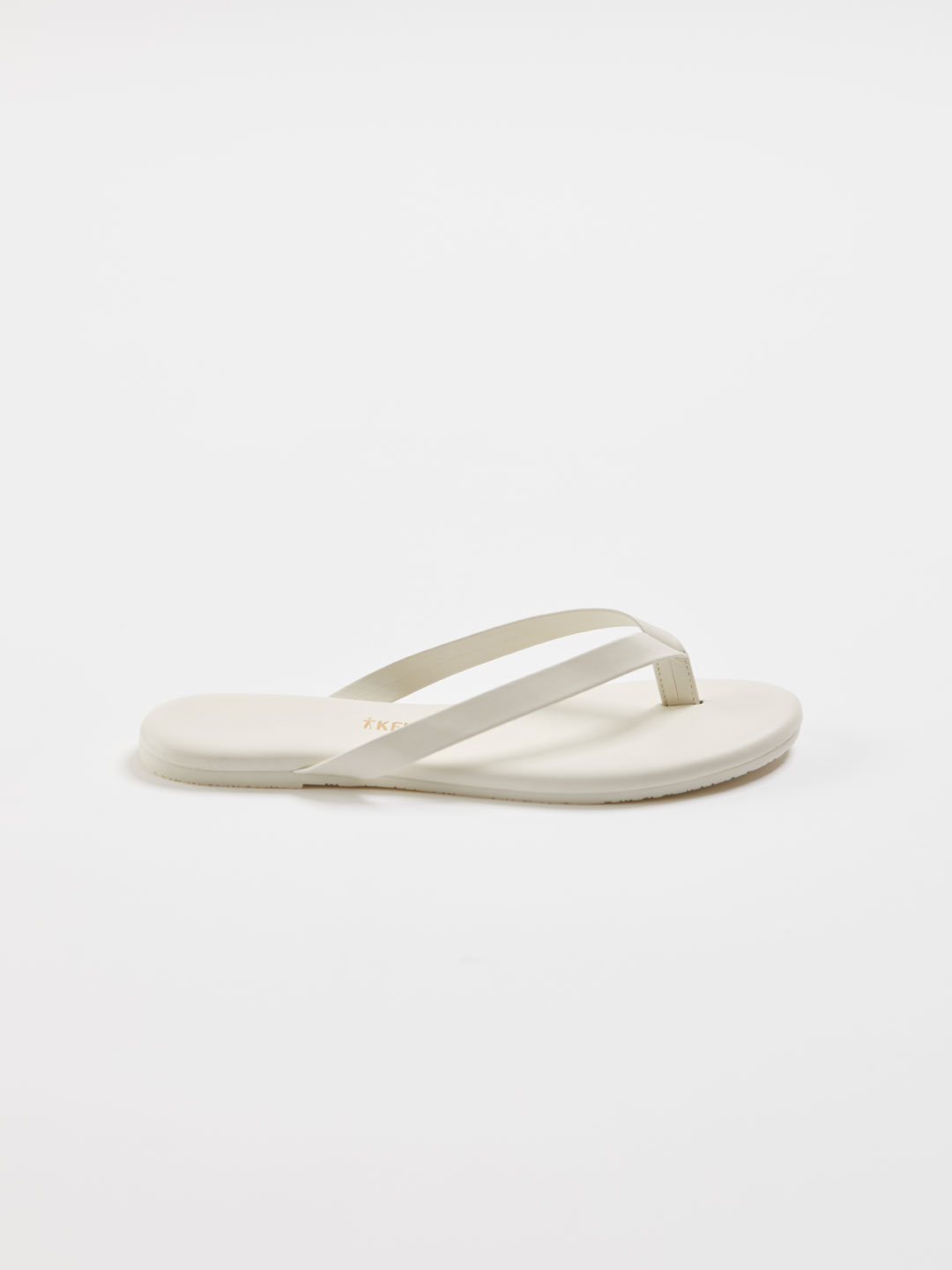 BOYFRIEND Bold Flip Flop Sandals - Cream/White