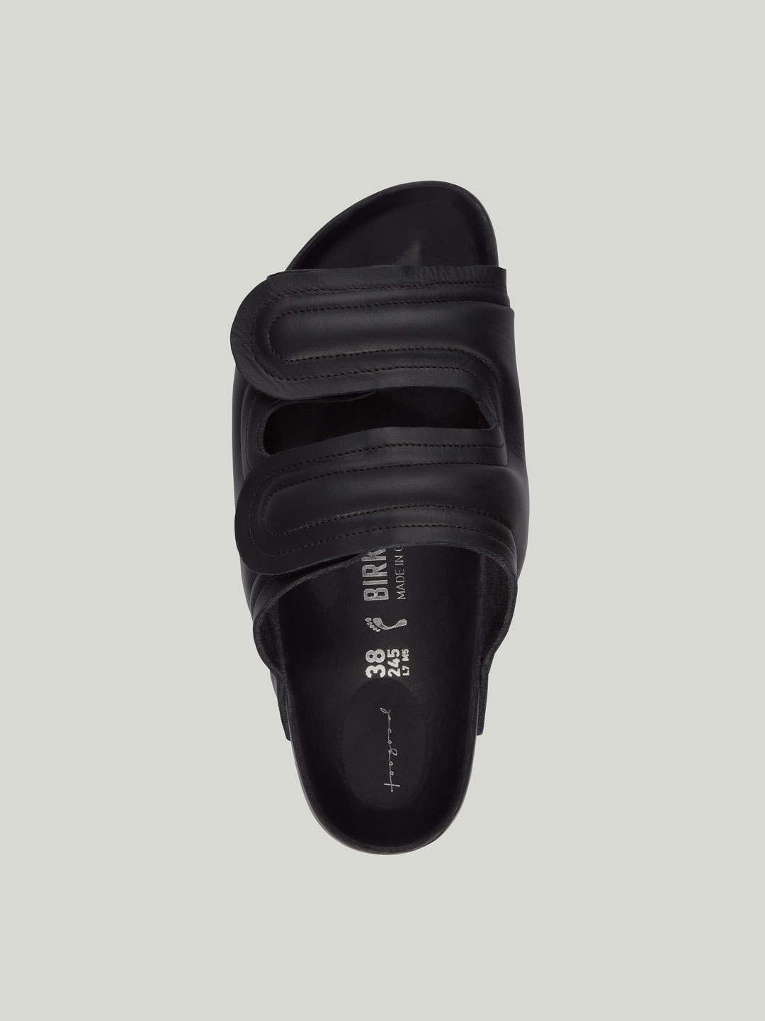 The Mud Larker Leather Sandals - Black