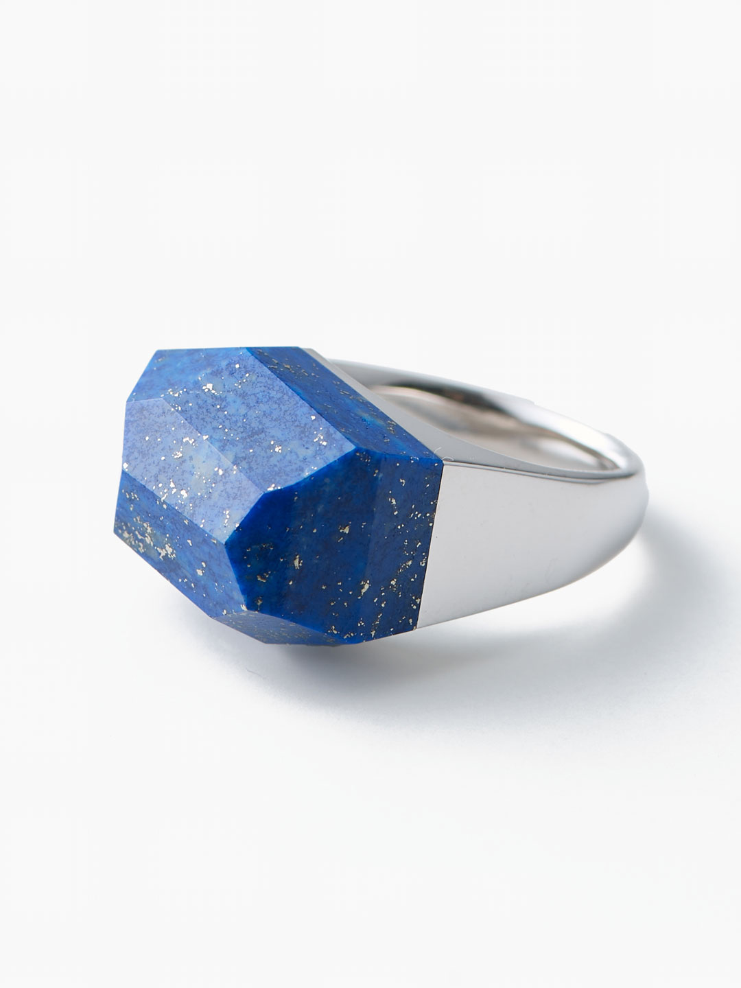 Rock Ring Lapis Lazuli - Silver