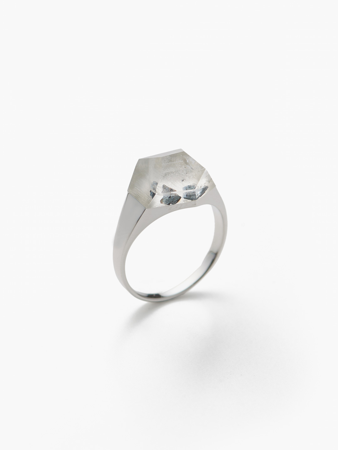 Rock Ring Garden Quartz MC805  - Silver