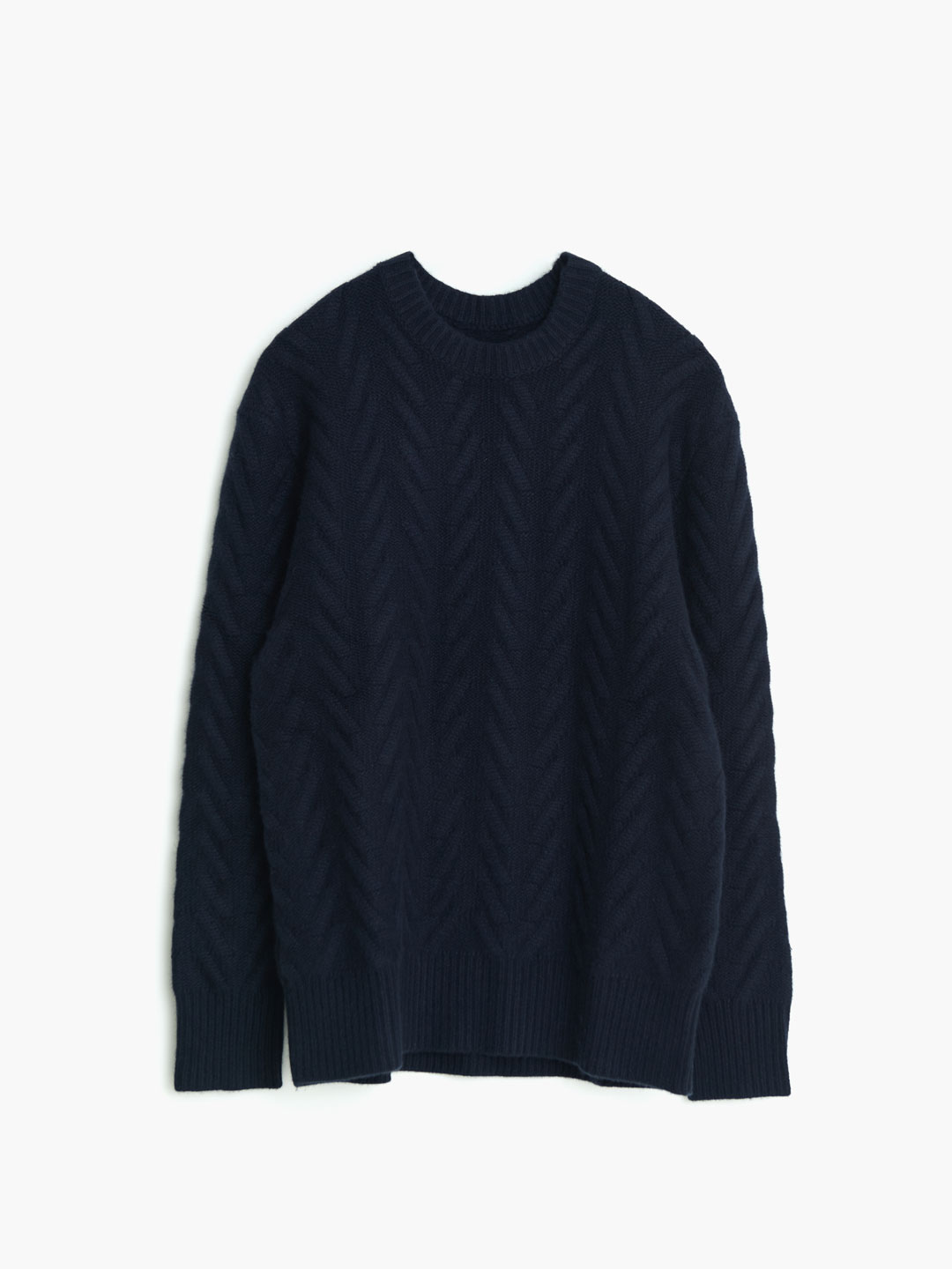 Crew Neck (Tree) - Navy
