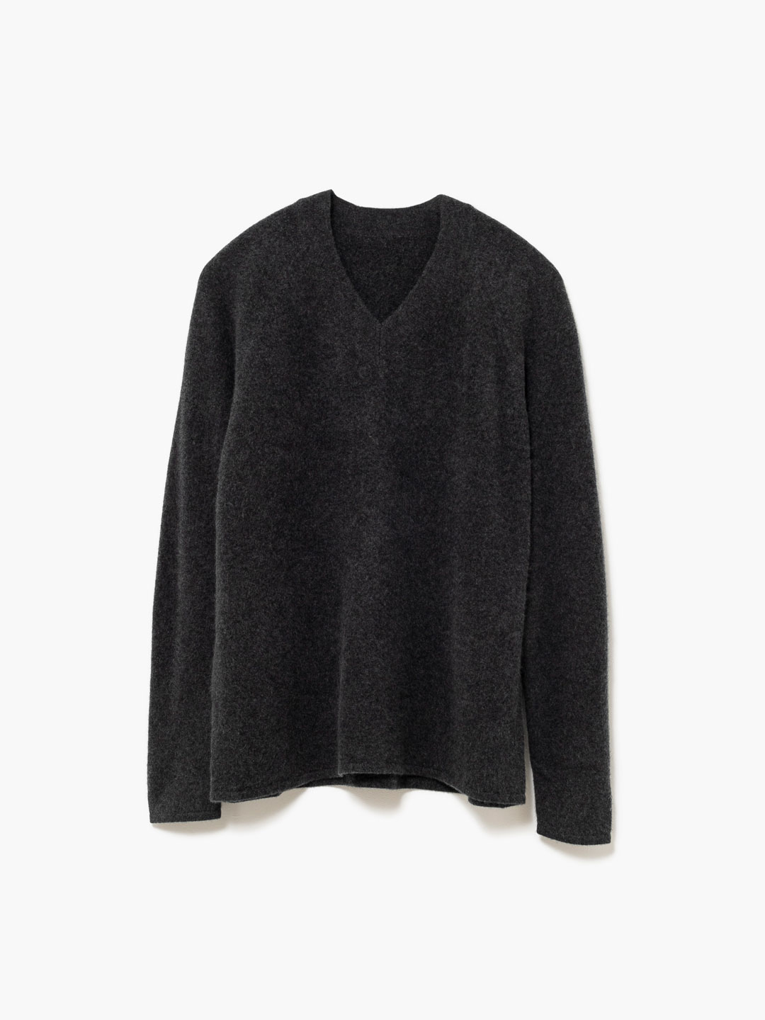 Soft V Neck - Charcoal Grey