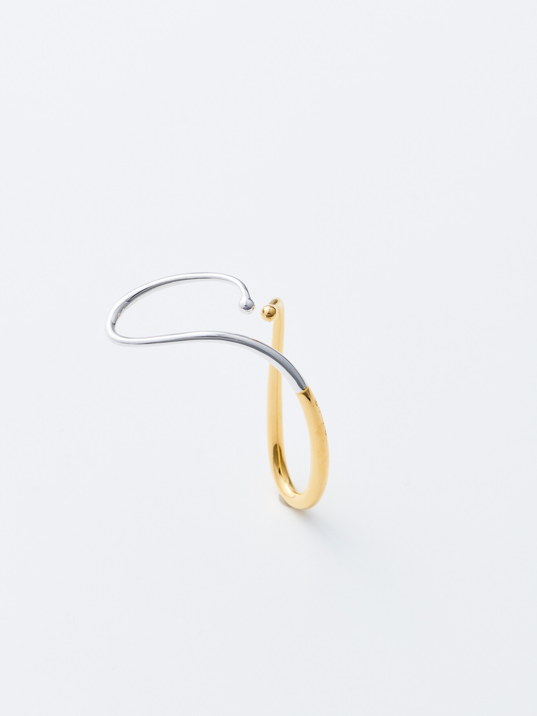 Mirage Ear Cuff LEFT- Silver/Yellow Gold