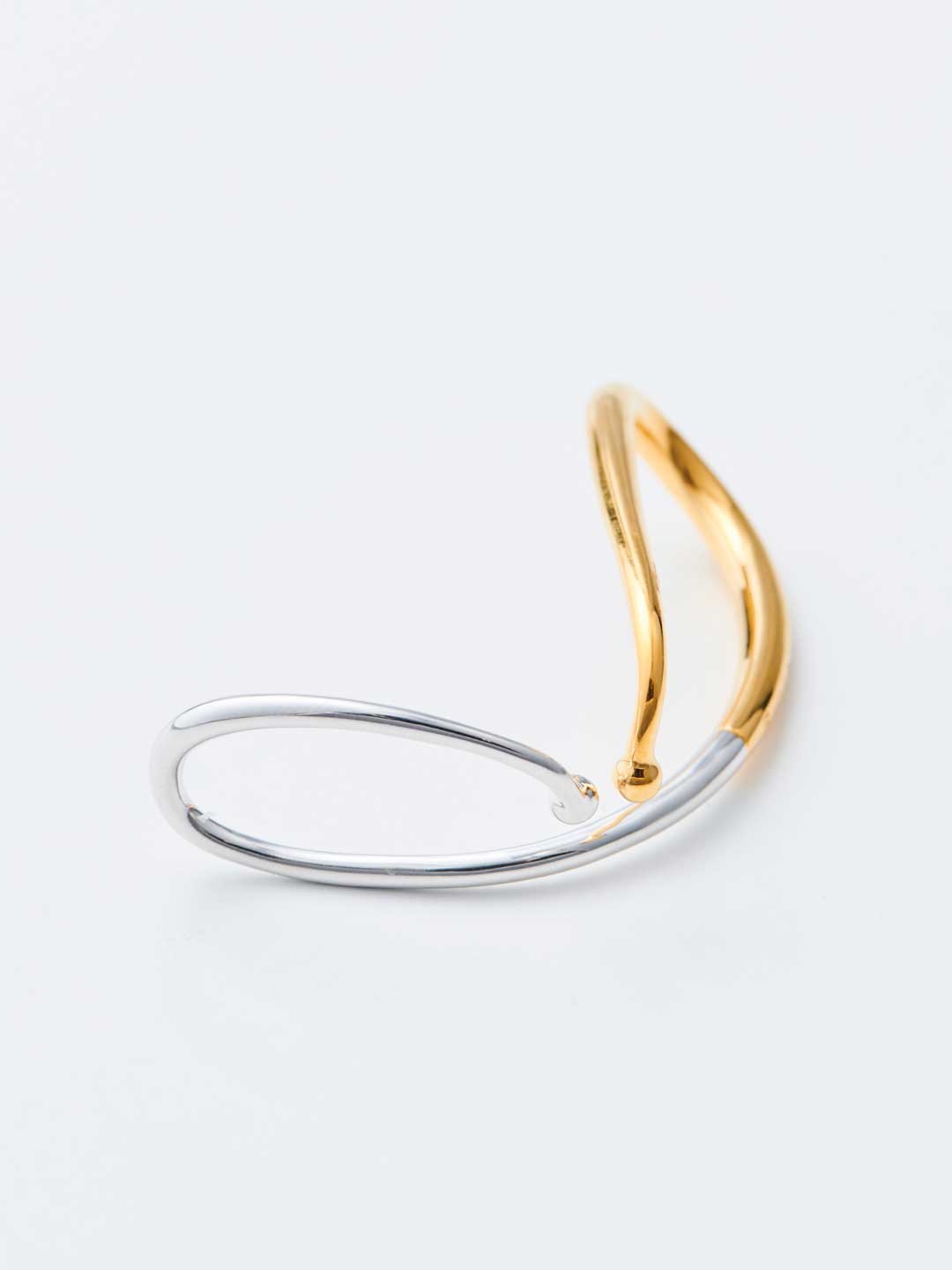 Mirage Ear Cuff LEFT- Silver/Yellow Gold