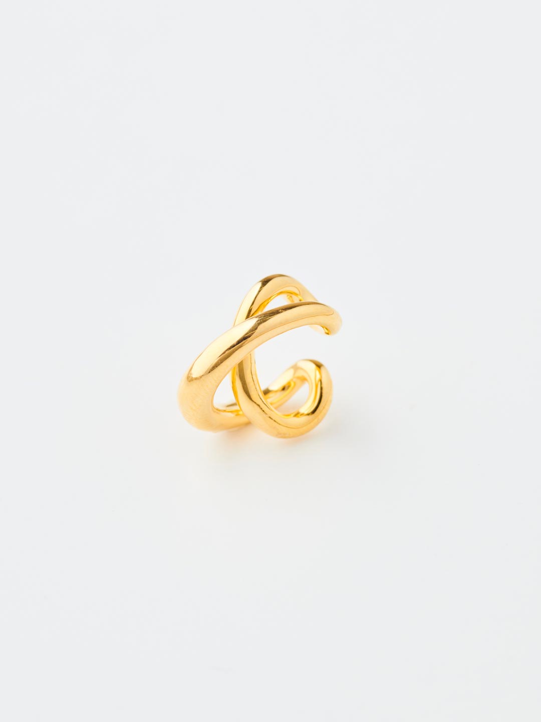 Initial Ear Cuff - Yellow Gold