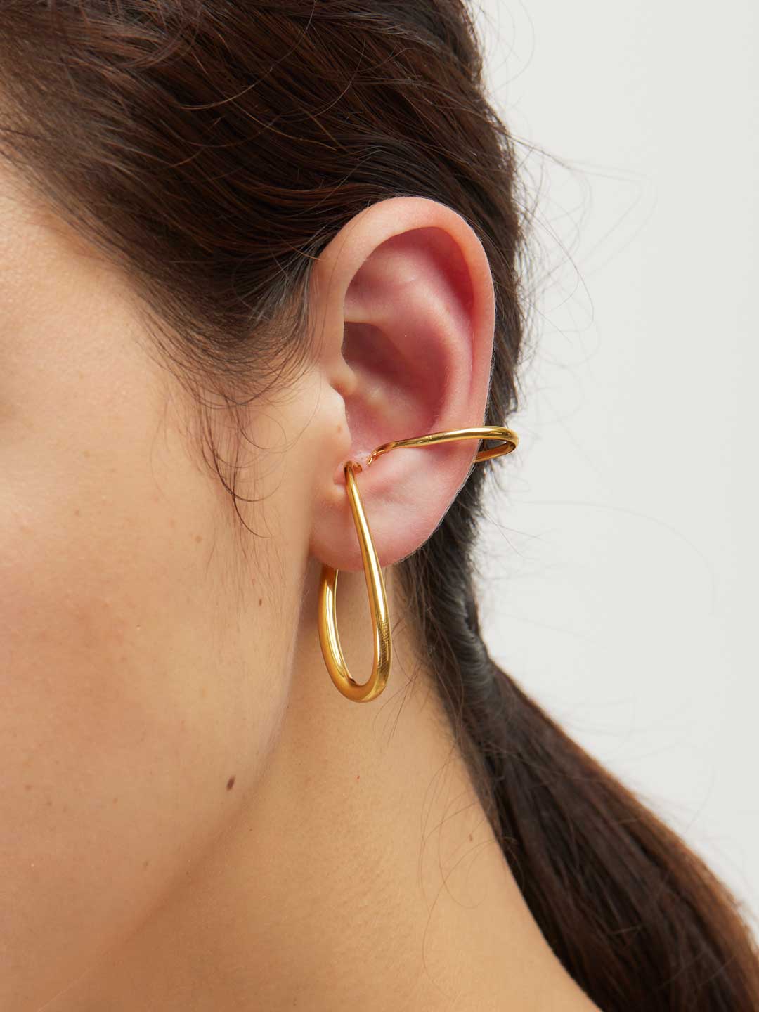 Mirage Ear Cuff LEFT - Yellow Gold