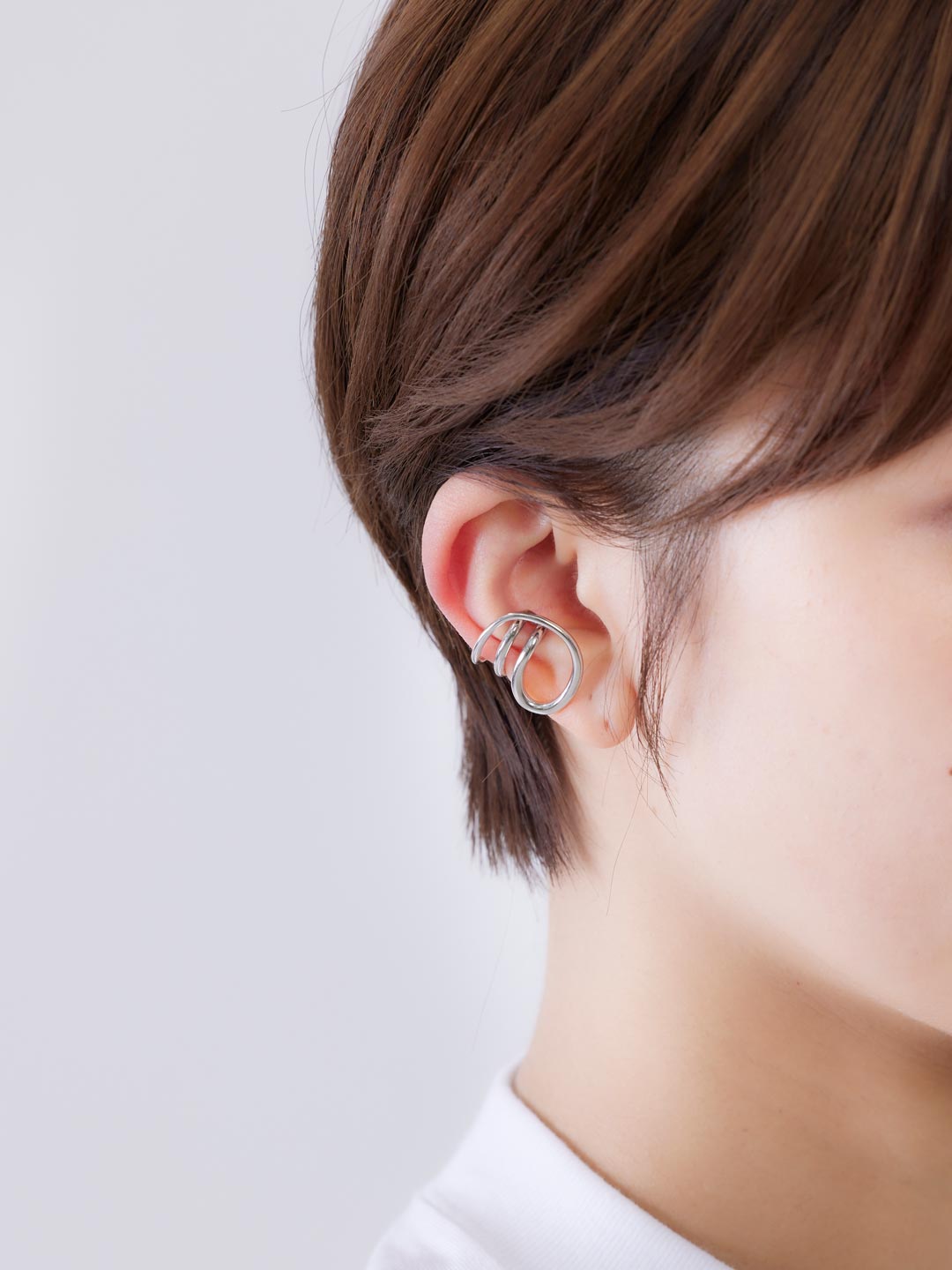 Round Trip Ear Cuff - Silver