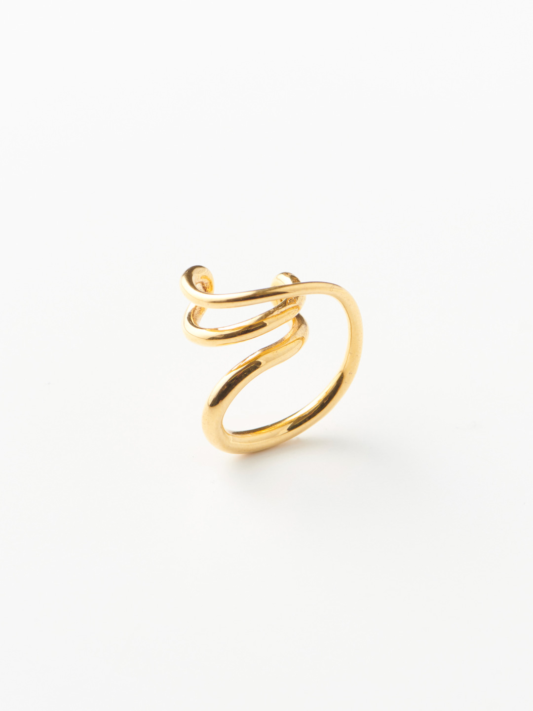 Round Trip Ear Cuff - Yellow Gold