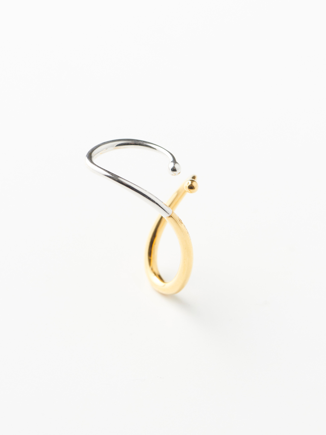 Petit Mirage Ear Cuff - Silver/Yellow Gold