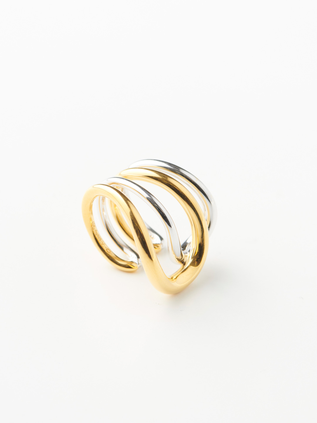 Daisy Ring - Silver/Yellow Gold