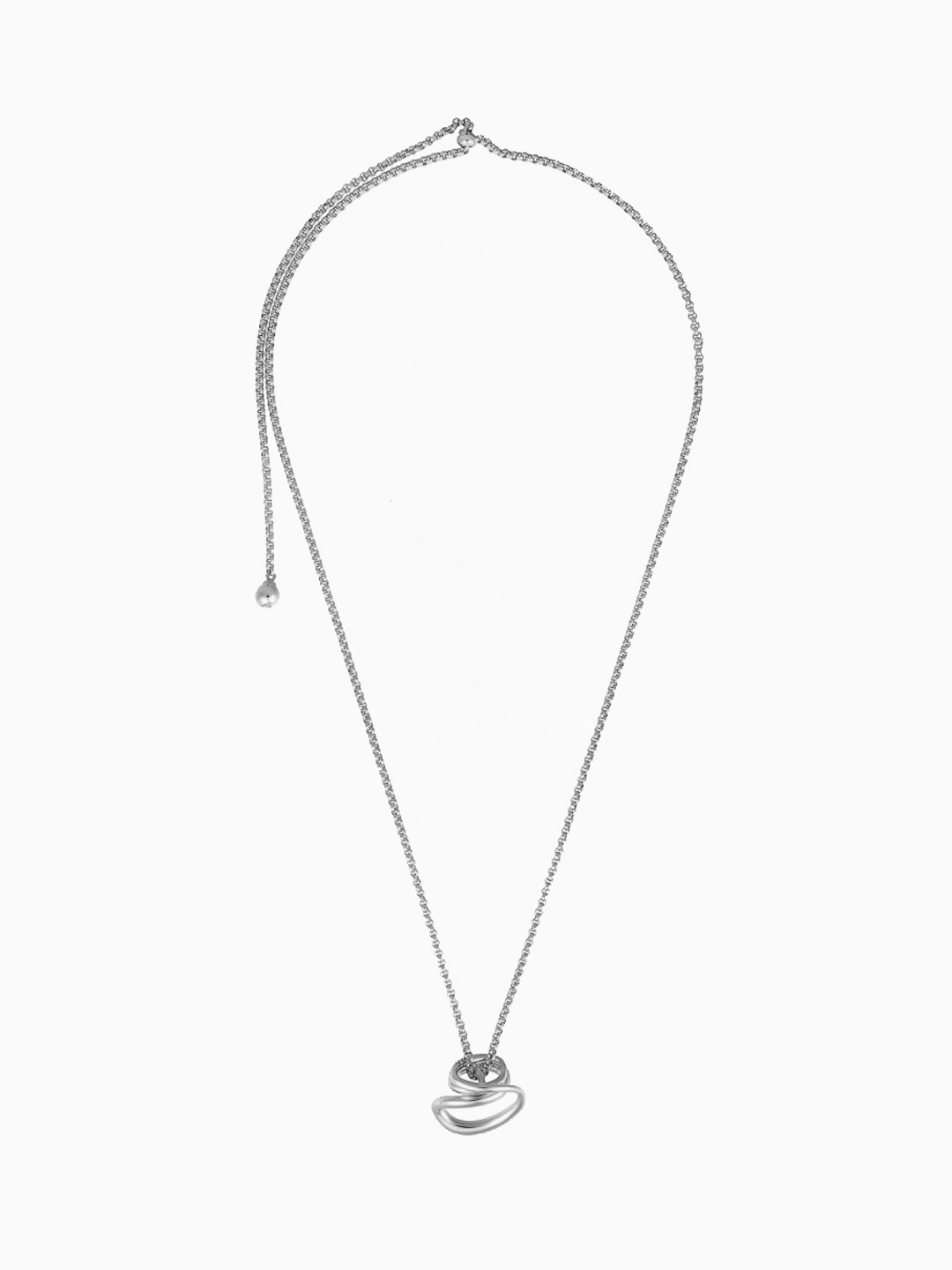 Petit Round Trip Necklace - Silver