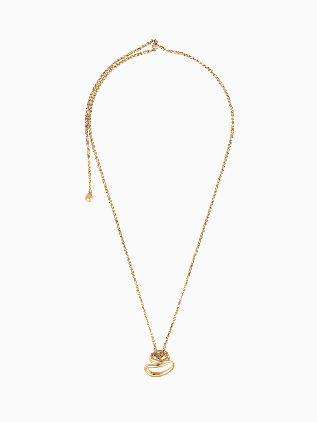 Petit Round Trip Necklace - Yellow Gold