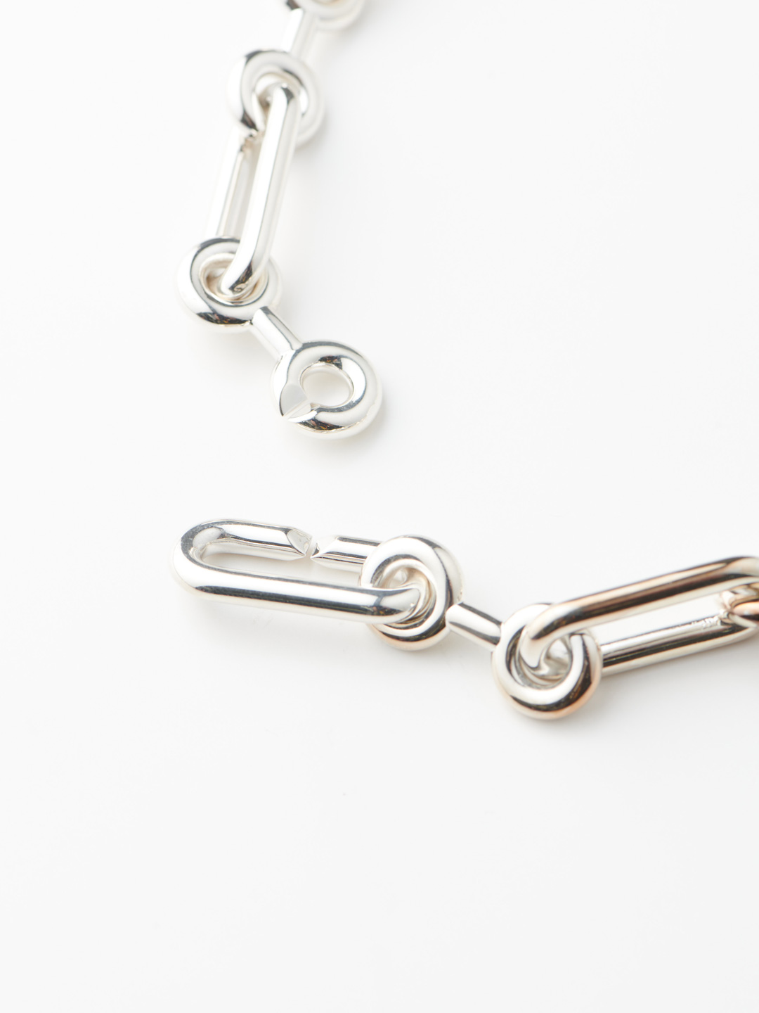 Original Binary Chain Short Necklace - Silver