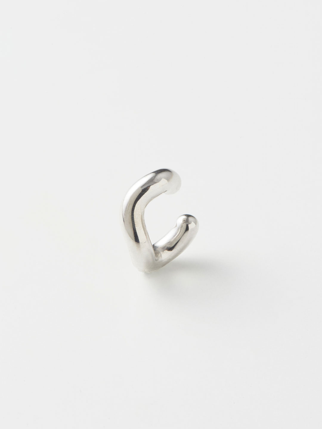 Wave Ear Cuff - Silver