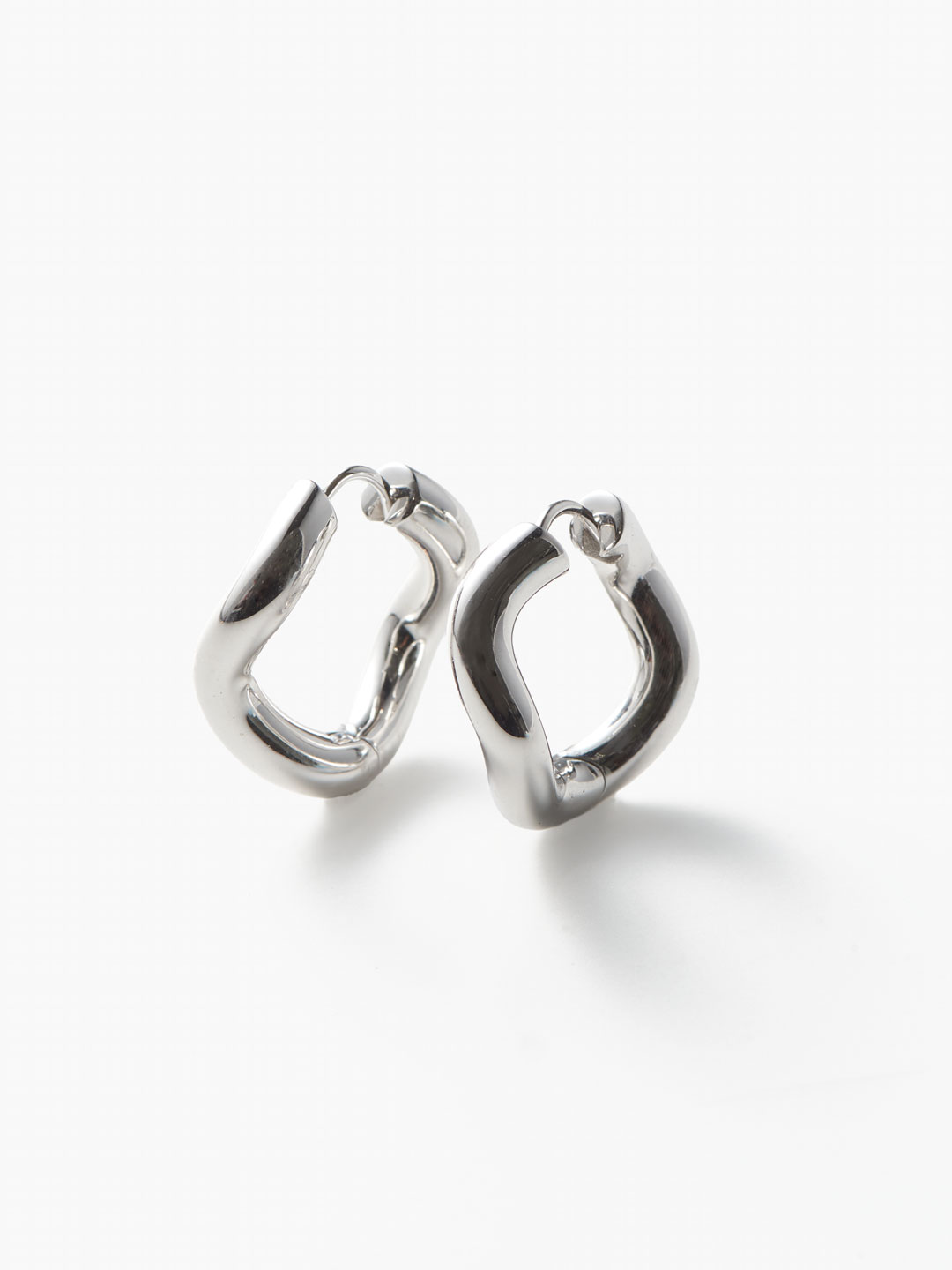Wave PAIR Pierced Earrings - Silver