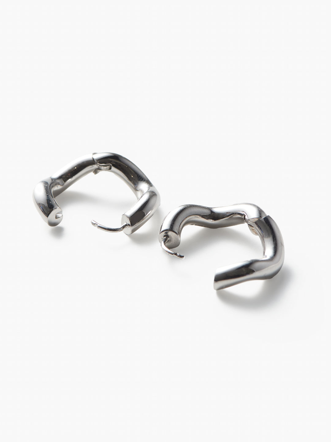 Wave PAIR Pierced Earrings - Silver
