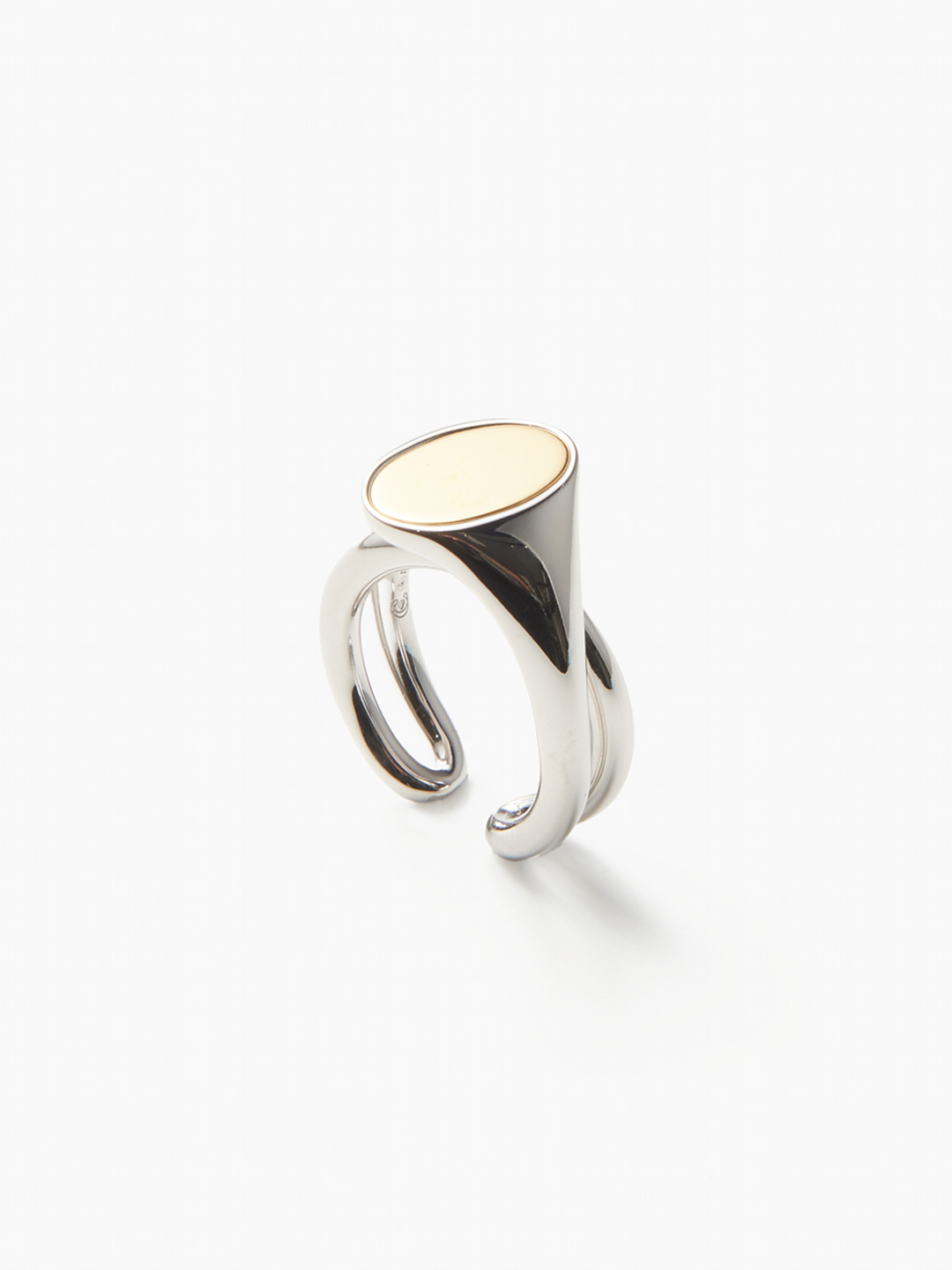 Chevaliere Initial Ring  - Silver