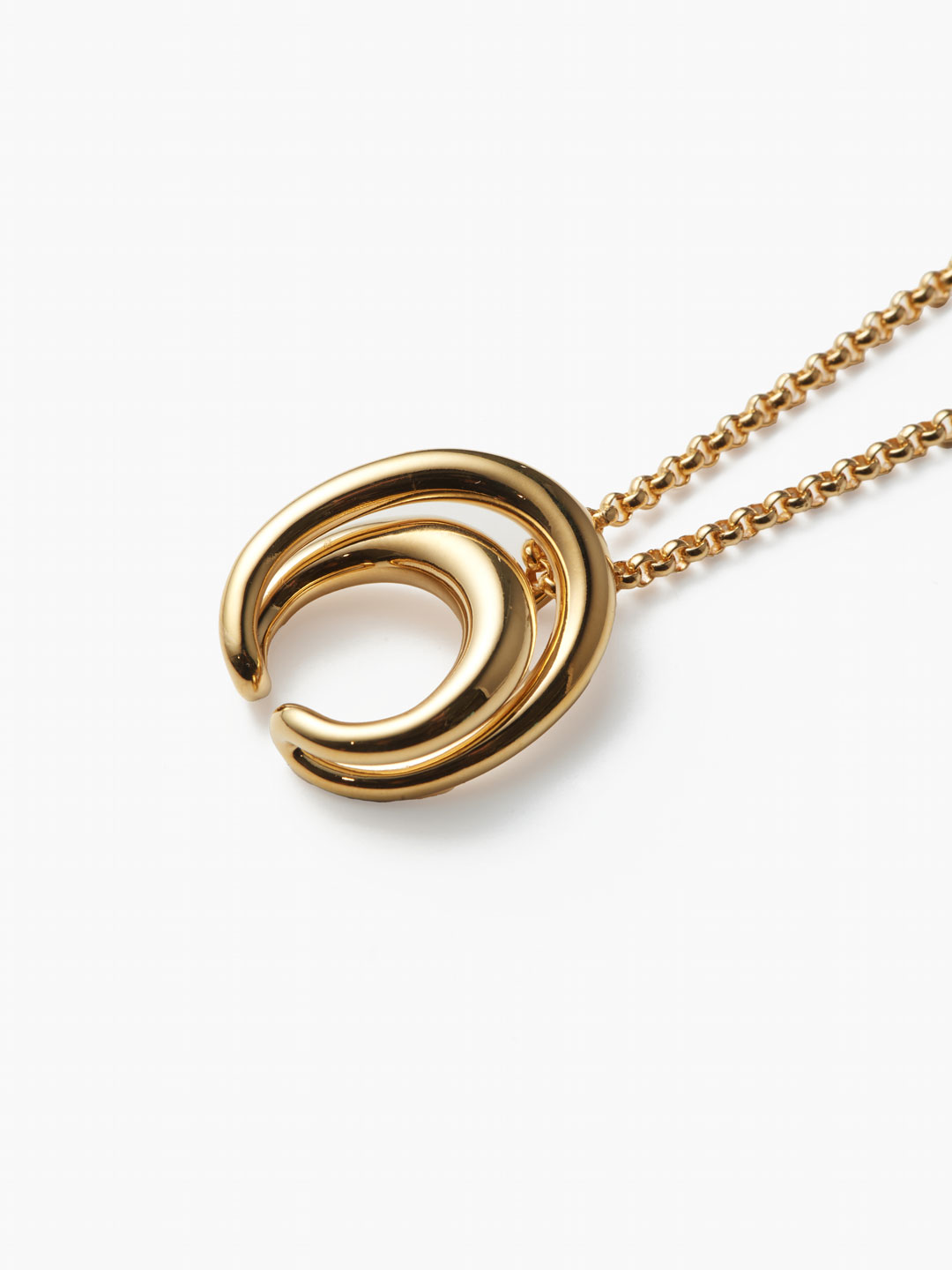 Initial Necklace  - Yellow Gold