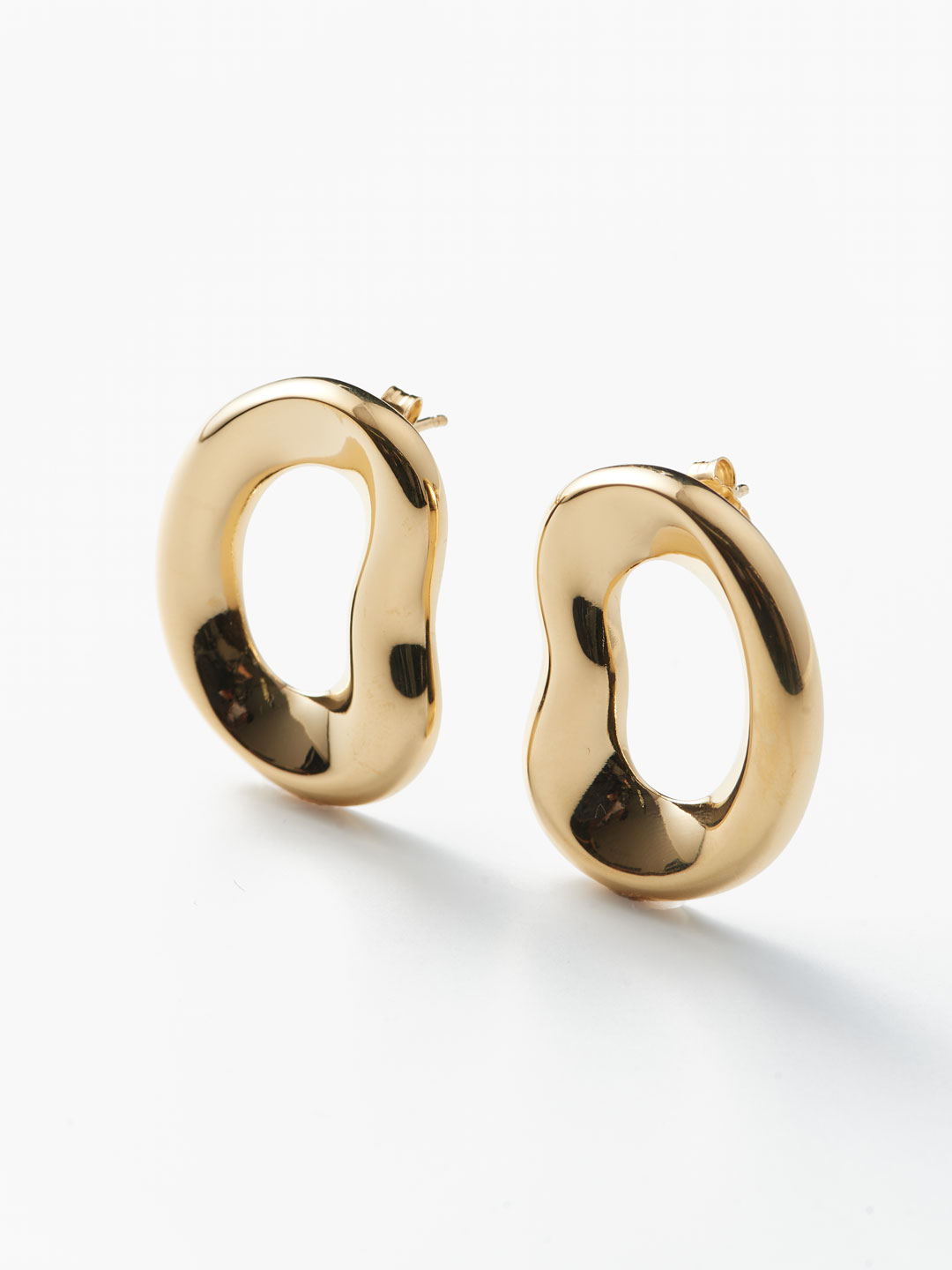 Boucles D'Oreilles Shima  Pierced Earring- Yellow Gold