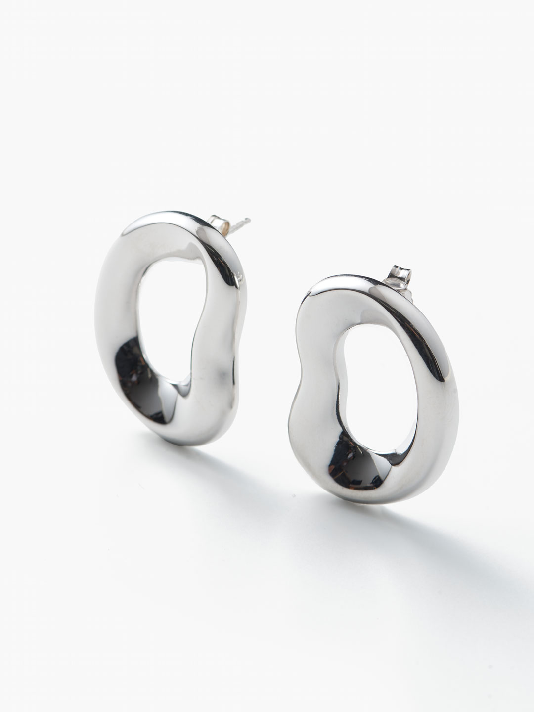 Boucles D'Oreilles Shima Pierced Earring - Silver