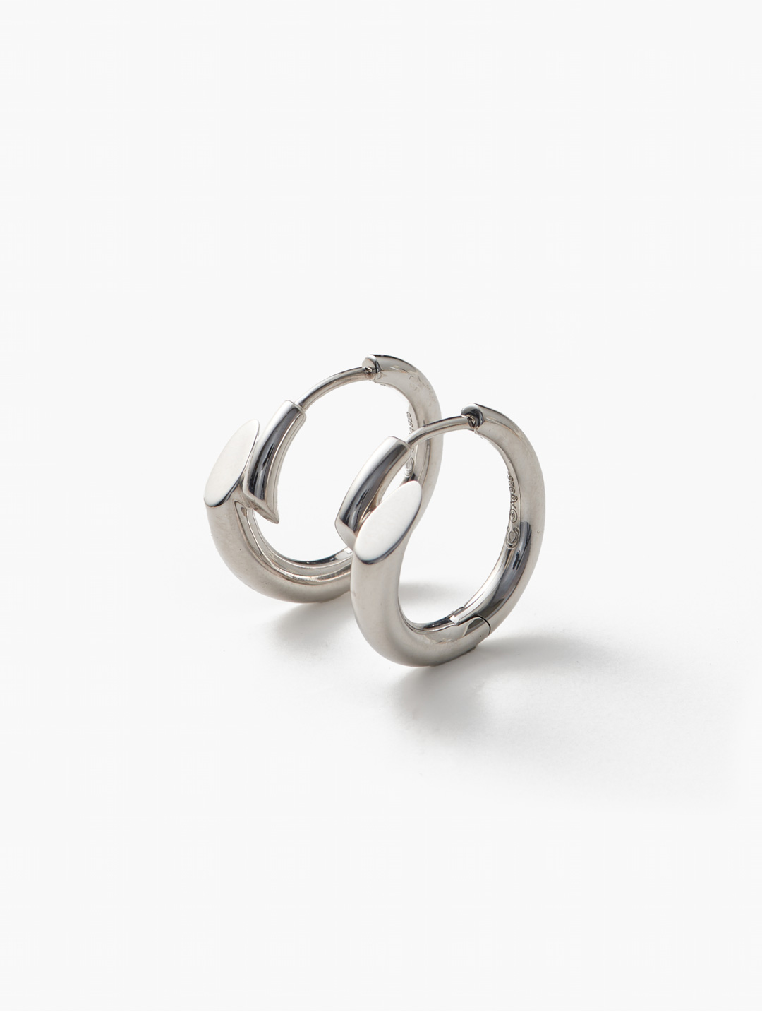 Creoles Biseau - Silver