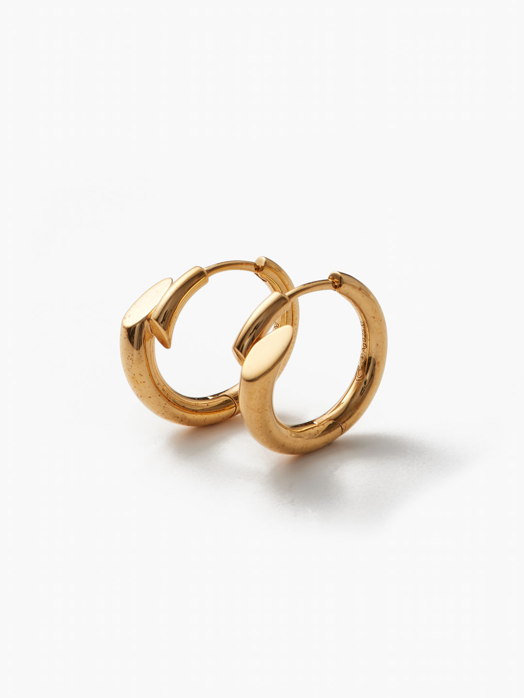 Creoles Biseau - Yellow Gold