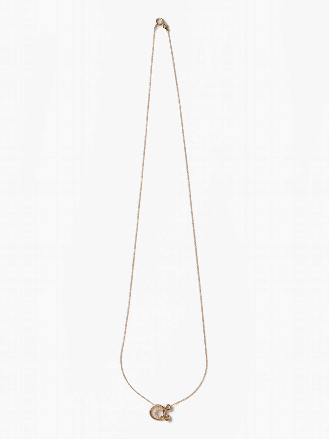 Alphajoaillerie Necklace - Letter A - Yellow Gold