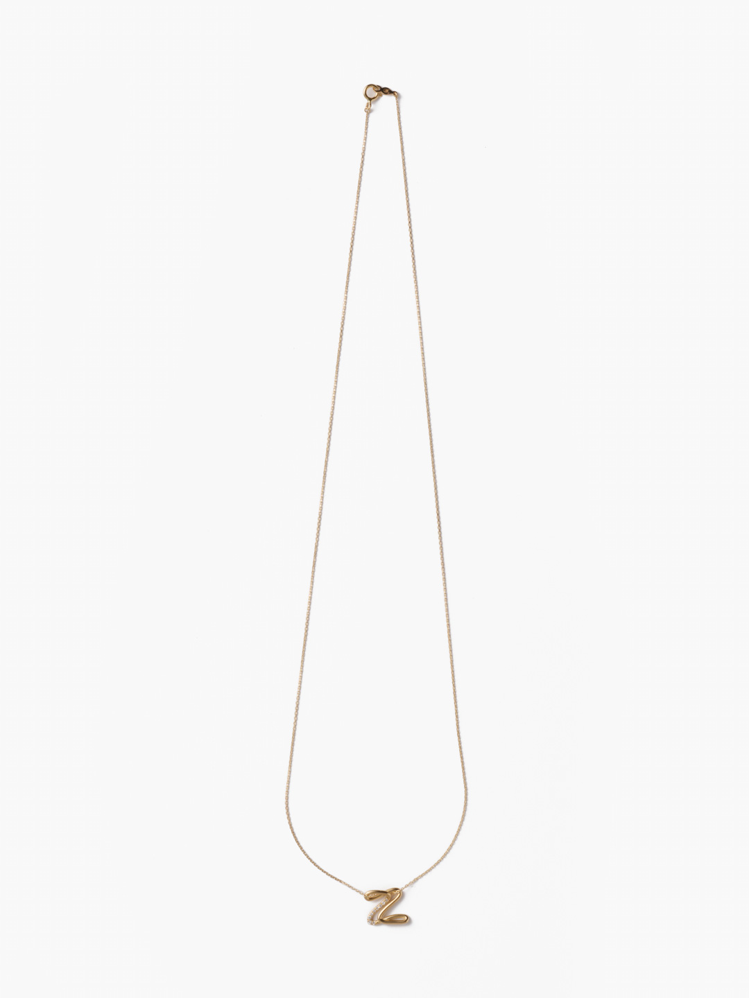 Alphajoaillerie Necklace - Letter Z - Yellow Gold