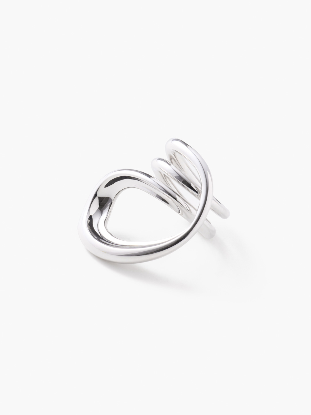 Round Trip Blow Ring - Silver