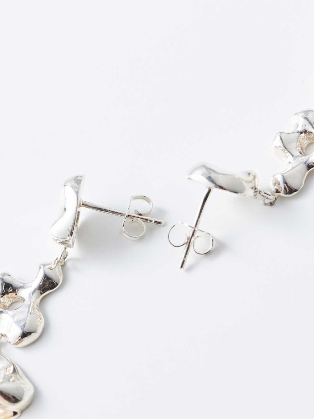 Diane Pierced Earrings - Silver