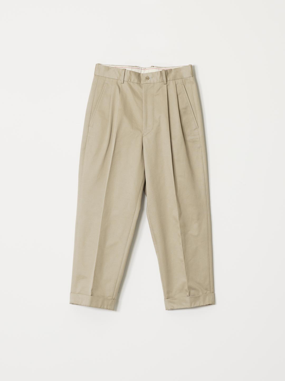 San Joaquin Chino 2Pleated Tapered Pants - Beige