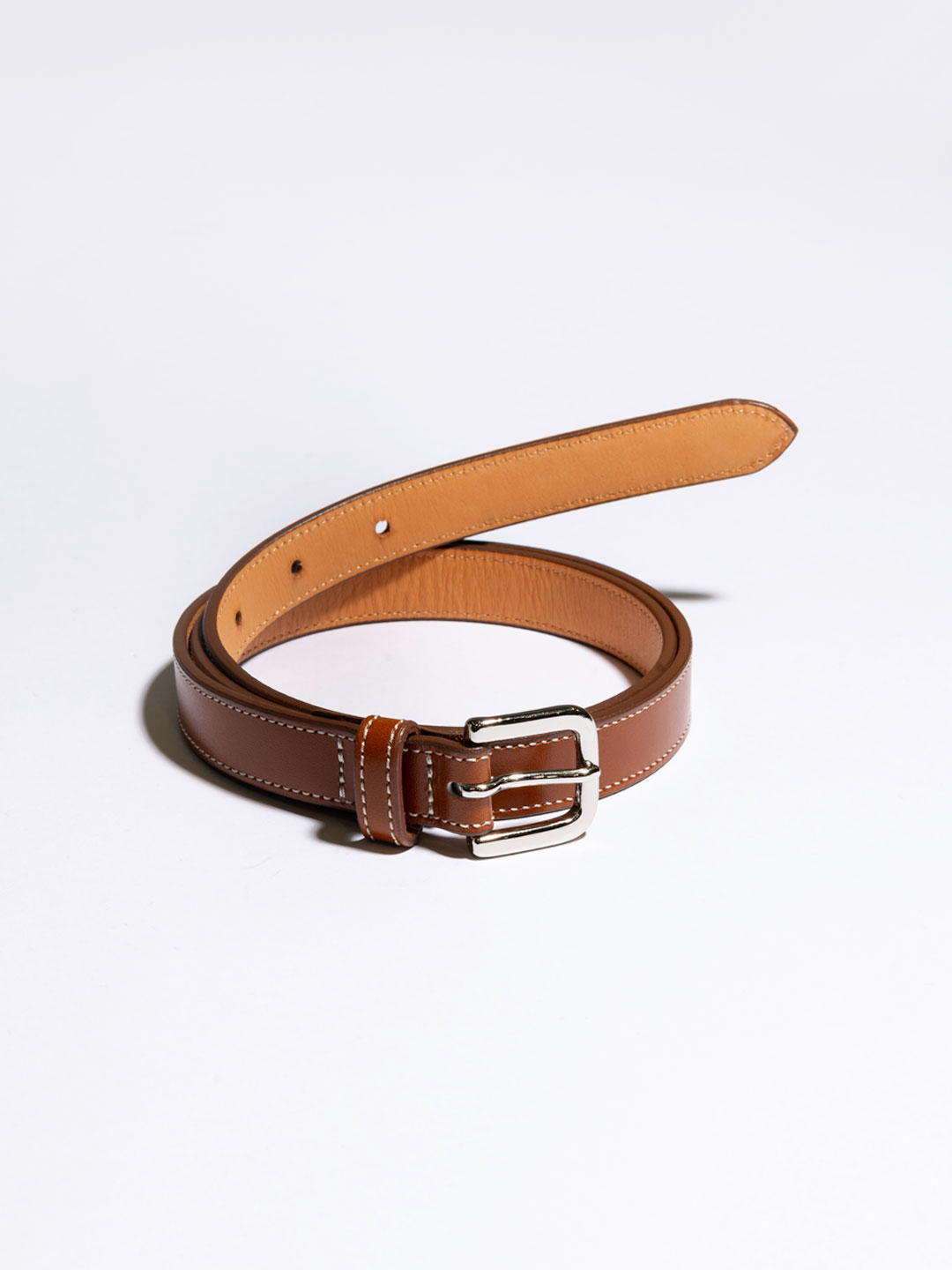 Box Calf Belt - Brown