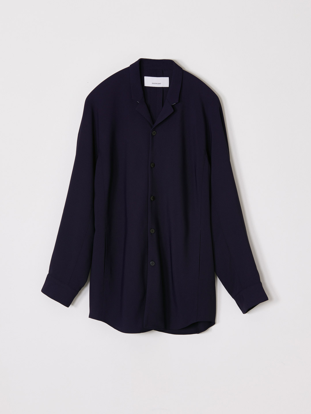 Dolman Sleeve Shirt Jacket - Navy