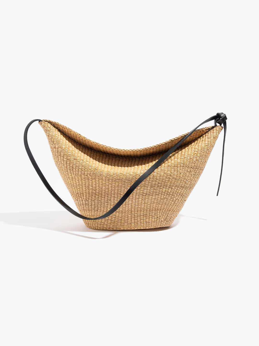 No.35 Croissant Medium Shoulder Bag - Natural