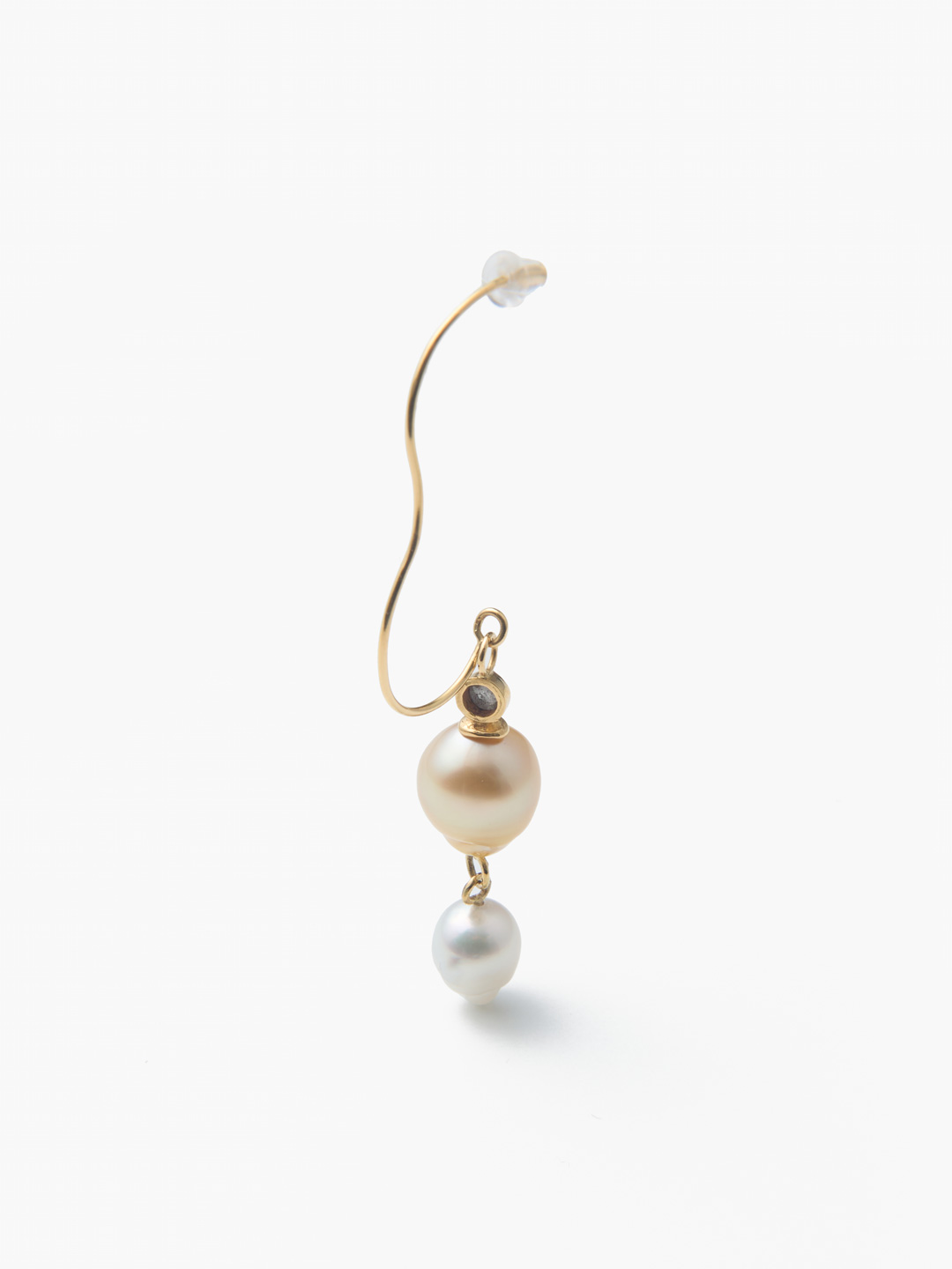 Duet Single Pierced Earring - Gold